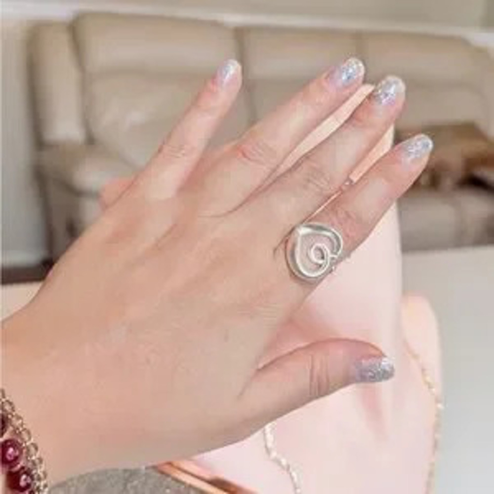 S925 Elegant Silver Swirl Ring